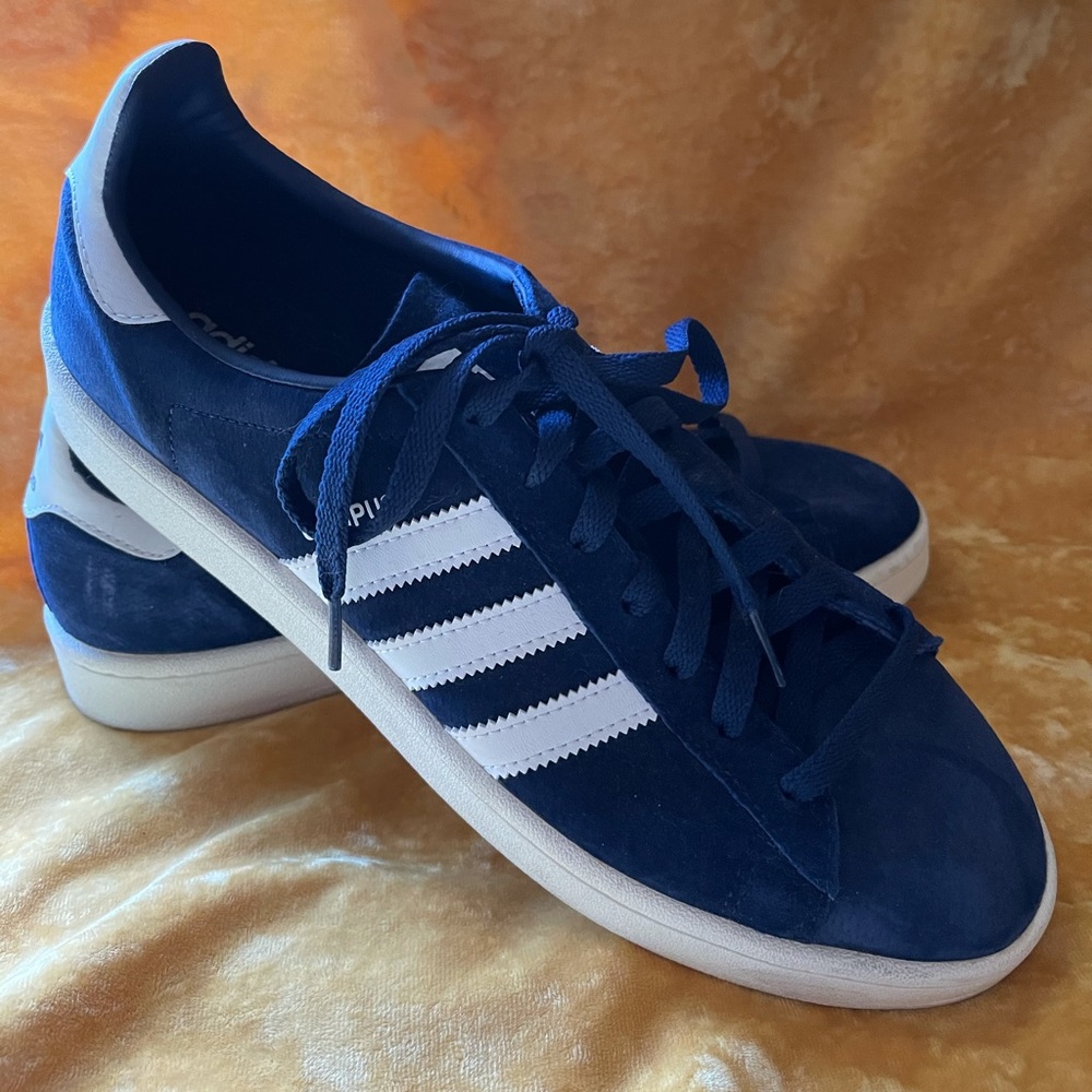 Adidas Blue Suede Campus Sneakers